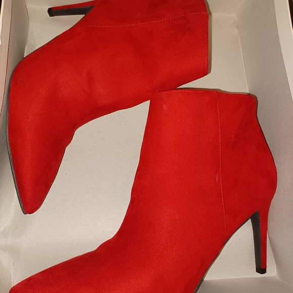 Target Shoes - Womens red ankle boots